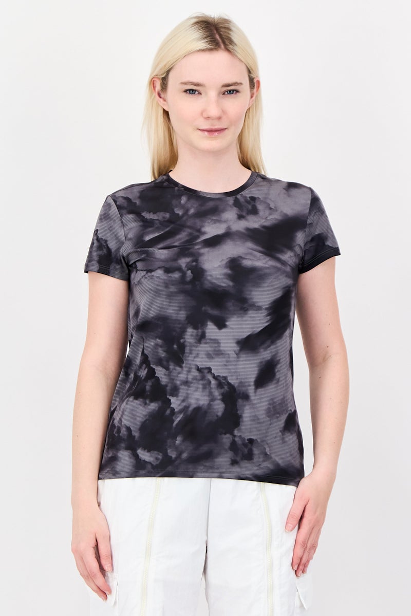 PUMA Women Sportswear Fit Short Sleeve Running Top, Multicolor - Image 1